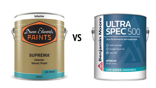 Dunn-Edwards Suprema vs. Benjamin Moore Ultra-Spec 500